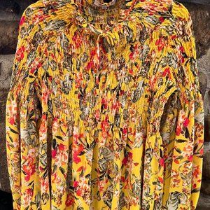 Long sleeve floral blouse
